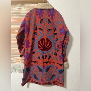 One of a kind! Kantha Suzanne Hand-Embroidered Jacket. Size M.